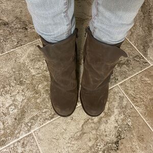 Gray Edgy Ankle Boots